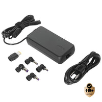 Adaptateur d'alimentation universel pour ordinateur portable semi-plat 90 W AC