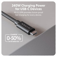 HyperDrive® Next USB4 Type-C Performance Cable (1.2M/4Ft) - Black