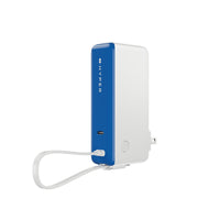 HyperJuice® Flex USB-C 35W Mini Power Bank & AC Charger - Blue