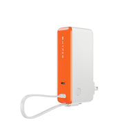 HyperJuice® Flex USB-C 35W Mini Power Bank & AC Charger - Orange