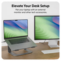HyperSpace™ Ergonomic Laptop Stand - Space Grey