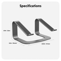 HyperSpace™ Ergonomic Laptop Stand - Space Grey