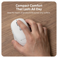 Souris sans fil antimicrobienne multi-appareils confort de taille moyenne