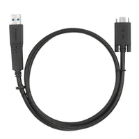 Câble USB-C (mâle) vers USB-C (mâle) 10Gbps à visser de 1M/3.3Ft avec attache USB-A (mâle)