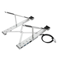 Portable Laptop Stand with Integrated USB-C Dock