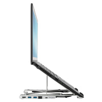 Portable Laptop Stand with Integrated USB-C Dock