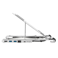 Portable Laptop Stand with Integrated USB-C Dock
