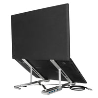 Portable Laptop Stand with Integrated USB-C Hub*