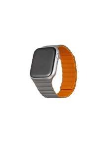 Reversible Magnetic Band for Apple Watch - Orange/Grey