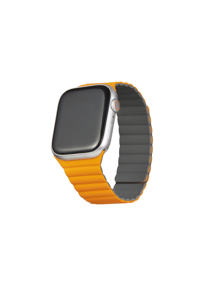 Reversible Magnetic Band for Apple Watch - Orange/Grey