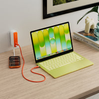 HyperJuice® Flex USB-C 35W Mini Power Bank & AC Charger - Orange