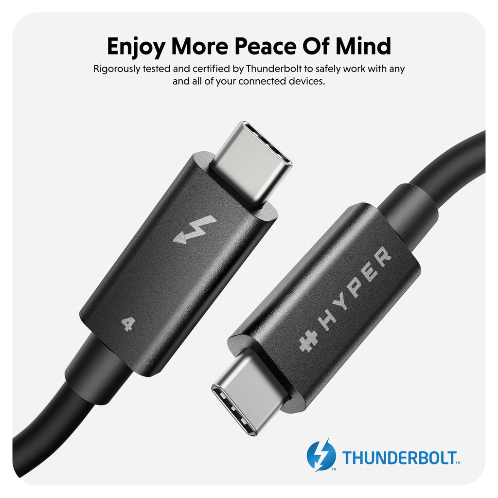 HyperDrive® Thunderbolt 4 Cable (2M/6Ft) - Black