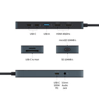 HyperDrive® Flex 9 Port Dual 4K HDMI Dock