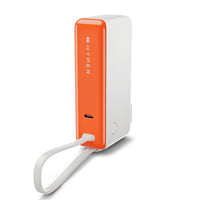 HyperJuice® Flex USB-C 35W Mini Power Bank & AC Charger - Orange
