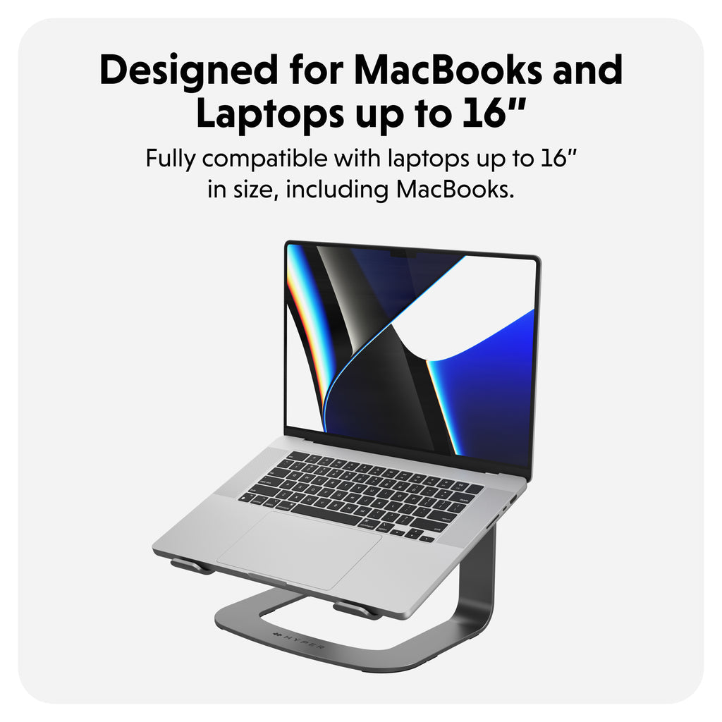 HyperSpace™ Ergonomic Laptop Stand - Space Grey*