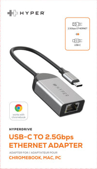 HyperDrive USB-C to 2.5Gbps Ethernet Adapter