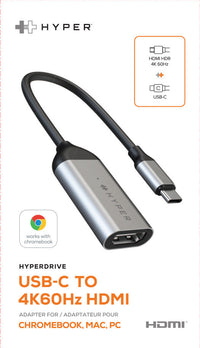 HyperDrive USB-C to 4K 60Hz HDMI Adapter