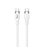 HyperJuice 240W Silicone USB-C to USB-C Cable (1M/3Ft) - White