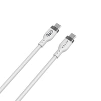 HyperJuice 240W Silicone USB-C to USB-C Cable (2M/6Ft) - White