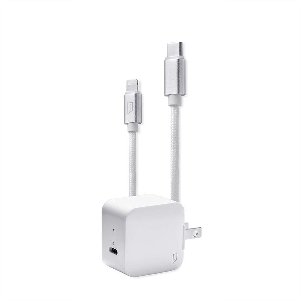 iStore Power Cube 20W Charger and USB-C to Lightning Cable Set