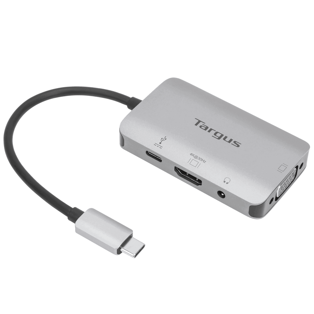Adaptateur multiport vidéo HDMI/VGA 4K unique USB-C avec pass-thru PD 100 W*