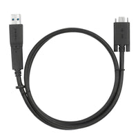 USB-C (Male) to USB-C (Male) 10Gbps Screw-in 1M/3.3Ft Cable with USB-A (Male) Tether