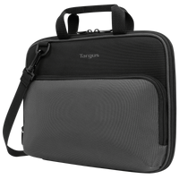 Essentials 11.6” Chromebook Work-in Case (Black/Grey) - Front Left Angle